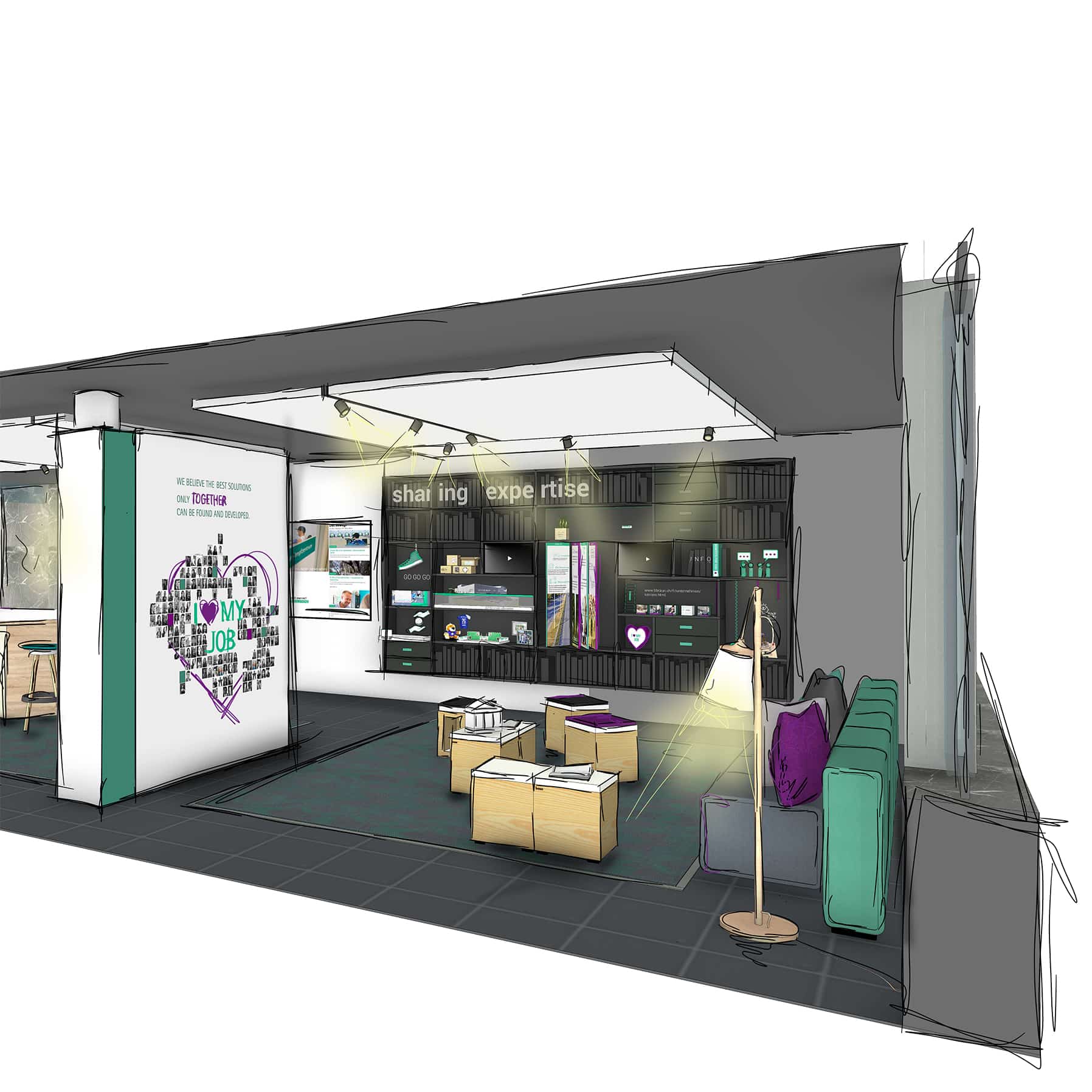 A3 Erlebnismanufaktur AG - Raumgestaltung - Buehler Showroom